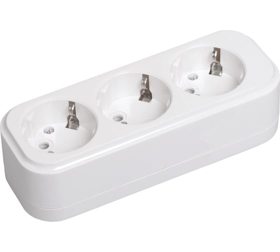 Изображение товара Переносная разборная розетка IEK К03 3 места CLASSIC KYP11-16-03-00-Z