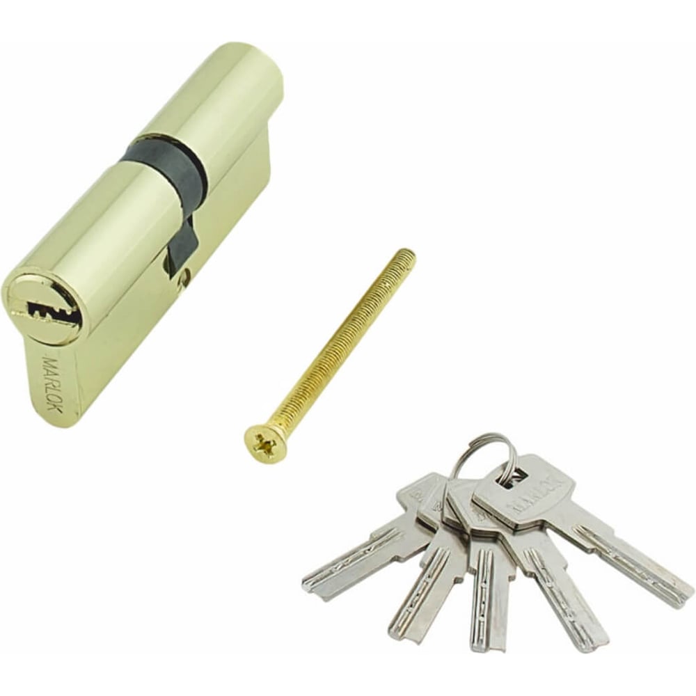 Изображение товара Цилиндр стальной Marlok ЦМ 70(35/35)-5К, перфорированный, золото