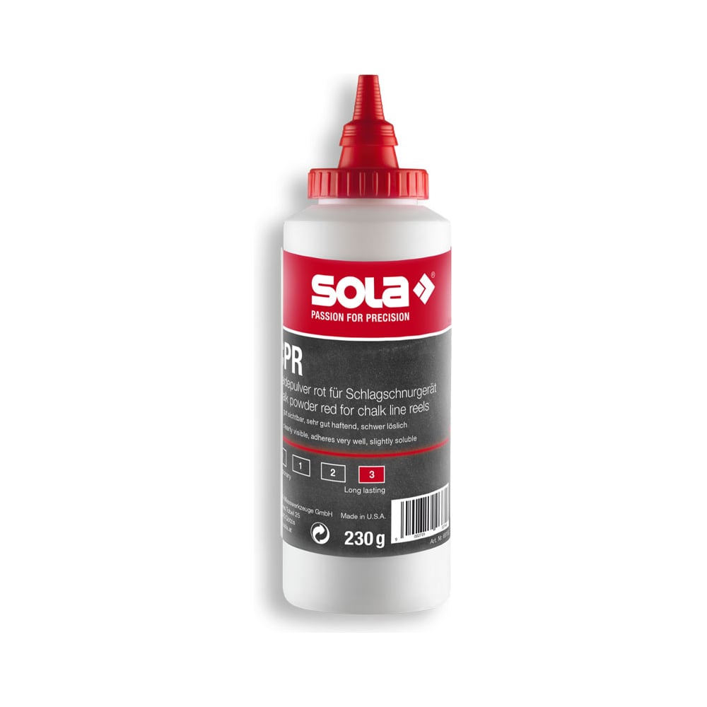 Изображение товара Порошок меловый SOLA красный 230 г для художественных работ