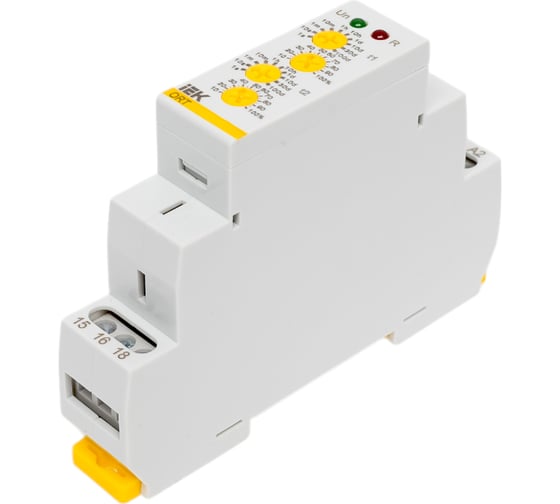Изображение товара Циклическое реле IEK ORT 1 контакт 12-240 В AC/DC ORT-S1-ACDC12-240V