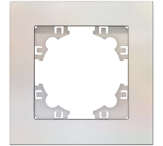 Изображение товара Рамка фактурная одноместная UNIVersal серия "Афина" жемчуг (еврослот) A10053-OBr