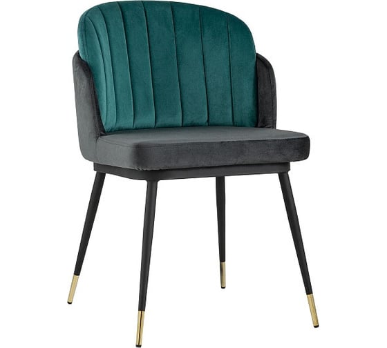 Изображение товара Обеденный стул для кухни Стул Груп Пенелопа велюр, бирюзовый+антрацит FDC8054 FUT-83 + FUT-74