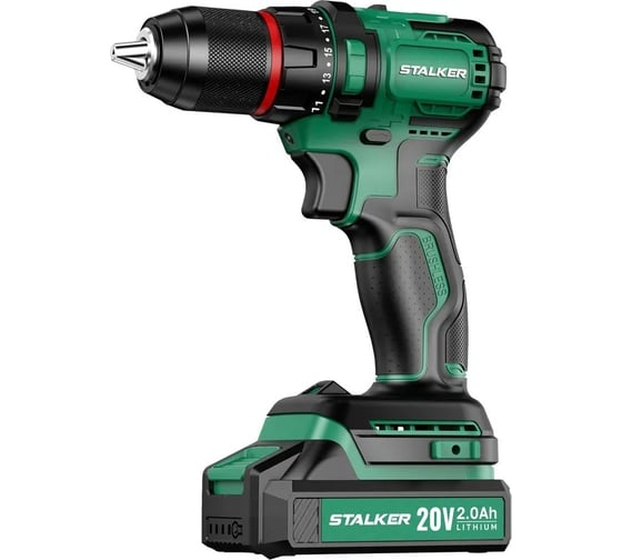 Изображение товара Бесщеточная аккумуляторная дрель-шуруповерт ALTECO STALKER D20 Li BL 69834