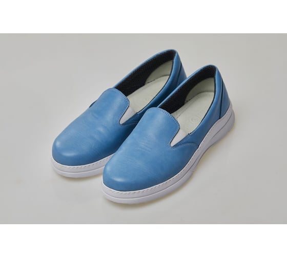 Изображение товара Слипоны женские AMPAR "FLORA" цвет голубой, размер 42 770295-42