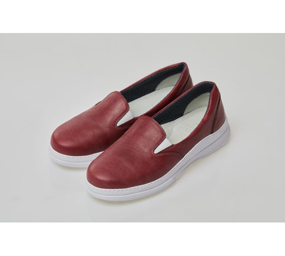 Изображение товара Слипоны женские AMPAR "FLORA" цвет темно-красный, размер 35 770217-35