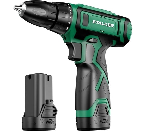 Изображение товара Аккумуляторная дрель-шуруповерт ALTECO STALKER D12 Li X2 69837