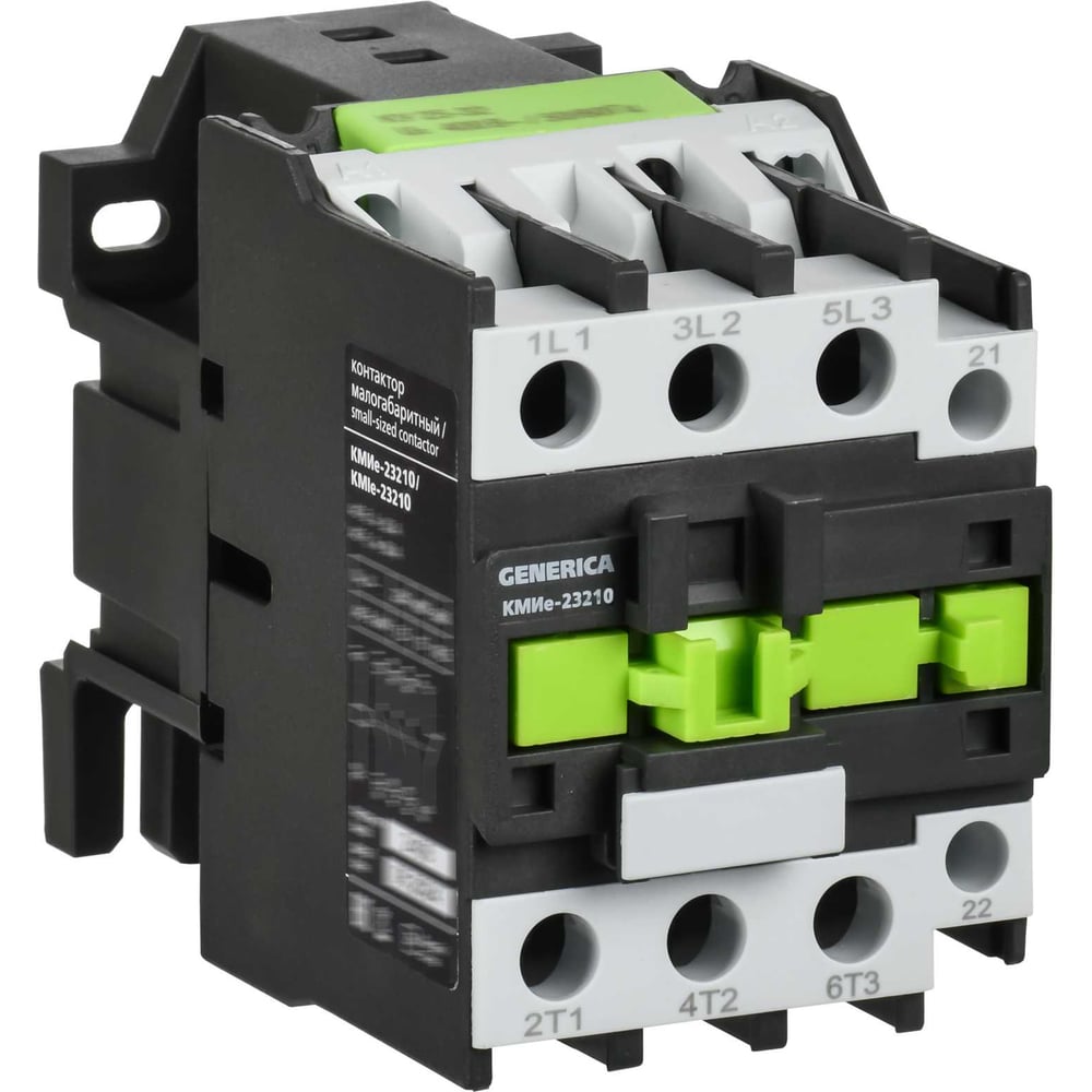 Изображение товара Контактор IEK КМИе-23210 32А 400В переменный ток монтаж DIN-рейка
