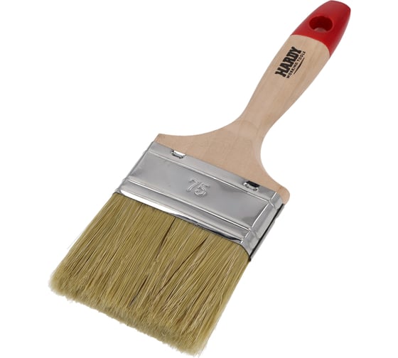 Изображение товара Плоская кисть HARDY серия 36, натуральная щетина, ТОП 90%, 75х19мм 0200-366030