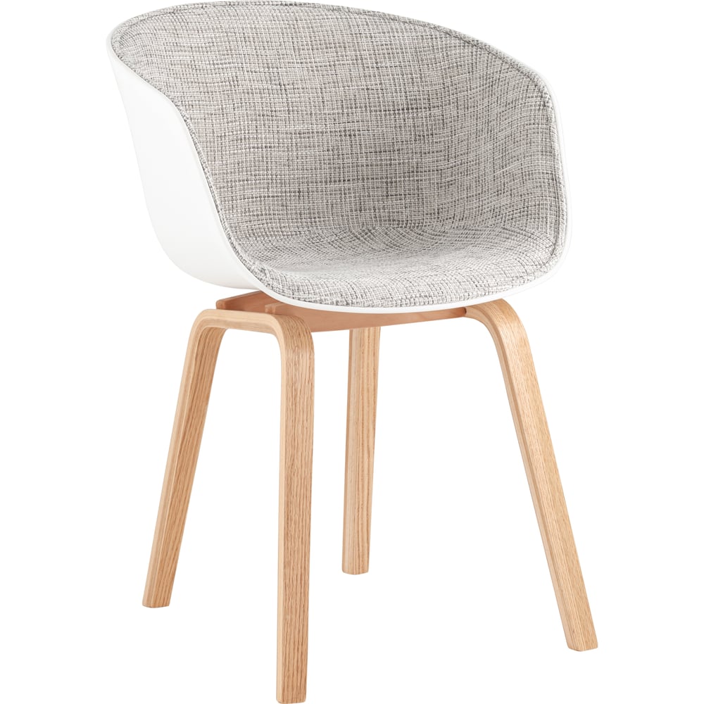 Изображение товара Кресло Стул Груп LIBRA с деревянными ножками, серое