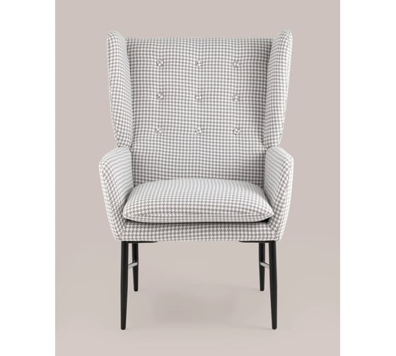 Изображение товара Кресло для гостиной Стул Груп Мэйден гусиная лапка, серый QH-8318K HT01