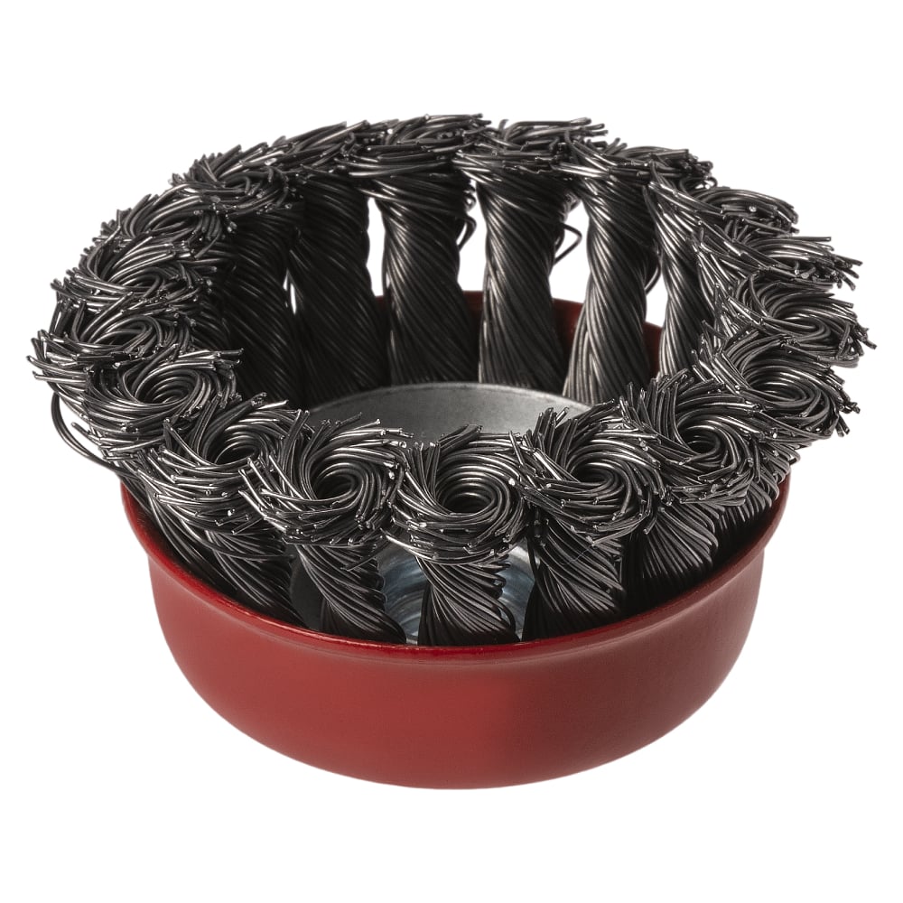 Изображение товара Насадка на болгарку щетка по металлу 75 мм М14 стальная проволока