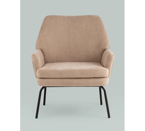 Изображение товара Кресло для гостиной Стул Груп Харви светло-коричневый с коричневой экокожей QH-8312K 263-7+b XC309-17