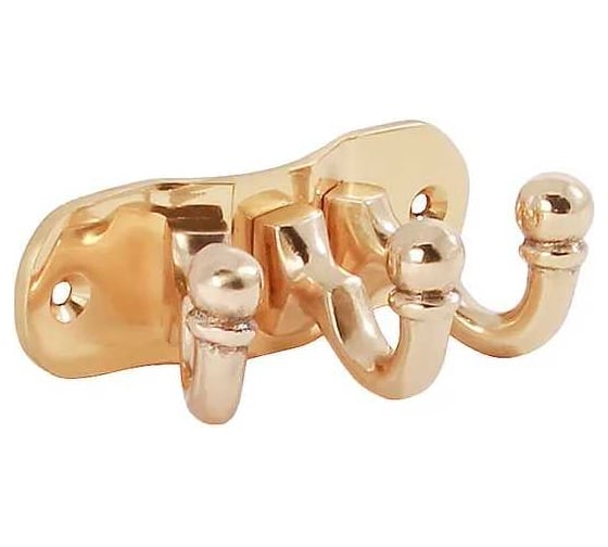 Изображение товара Крючок тройной Larvij латунь LKBR134