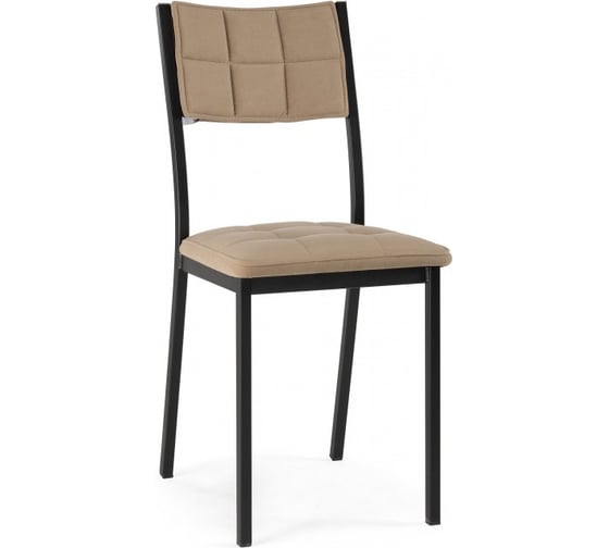Изображение товара Стул на металлокаркасе Woodville Бекал латте/черный матовый 587519