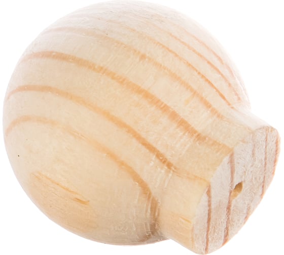 Изображение товара Ручка кнопка ЕВРОПАРТНЕР шар D30мм H32мм, дерево без покрытия 1шт. 0 1873 5