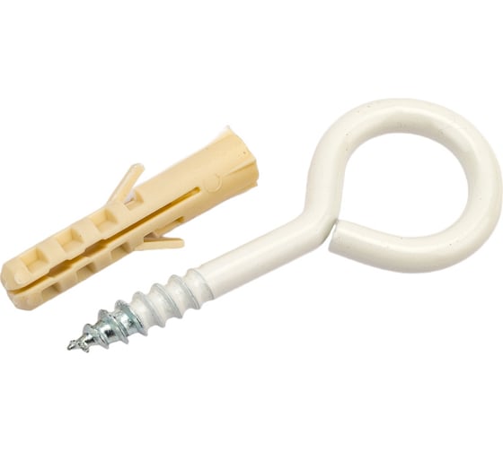 Изображение товара Петля-шуруп ЕВРОПАРТНЕР бел. L30 х d5 x O13 мм 1 шт. 13 6301 1