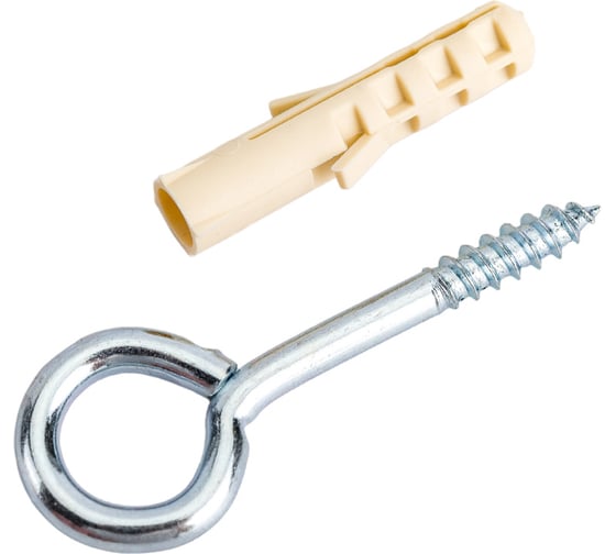 Изображение товара Петля-шуруп ЕВРОПАРТНЕР Zn L30 х d4,1 x O9,6 мм 6шт. 13 0648 4