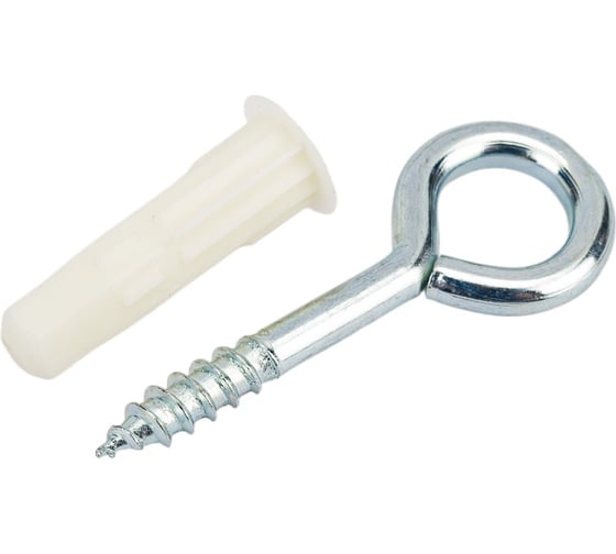 Изображение товара Петля-шуруп ЕВРОПАРТНЕР Zn L32 x d5,8 x O12 в компл. c дюбелем MULTI 8x32 4 шт. MP 313 17