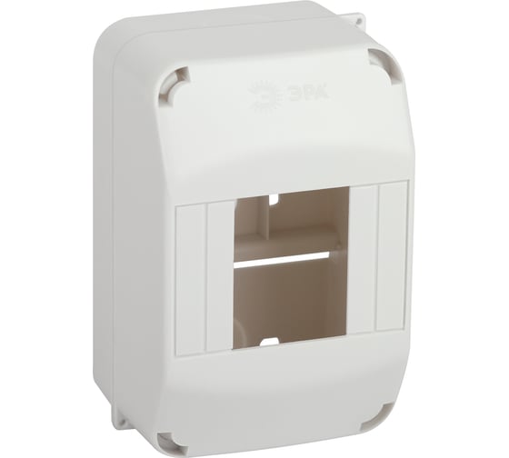 Изображение товара Корпус пластиковый навесной ЭРА SIMPLE КМПн 1/4 IP20 белый Б0062282