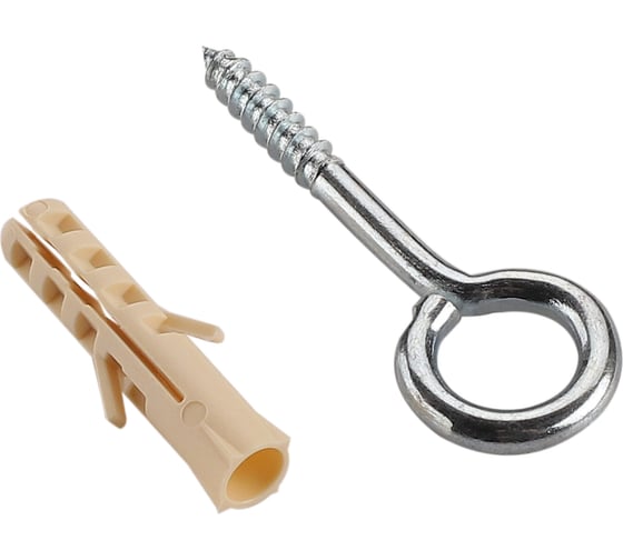 Изображение товара Петля-шуруп ЕВРОПАРТНЕР Zn L20 х d3,8 x O8 мм 2 шт. 13 7649 1