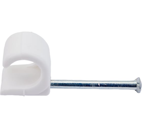 Изображение товара Крепежная скоба ЕВРОПАРТНЕР белая PSC 8-12 100шт. 76082117