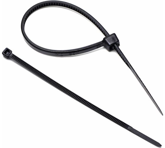 Изображение товара Атмосферостойкий ремешок-хомут ЕВРОПАРТНЕР черный 200х4,8 80шт. 3 6002 9