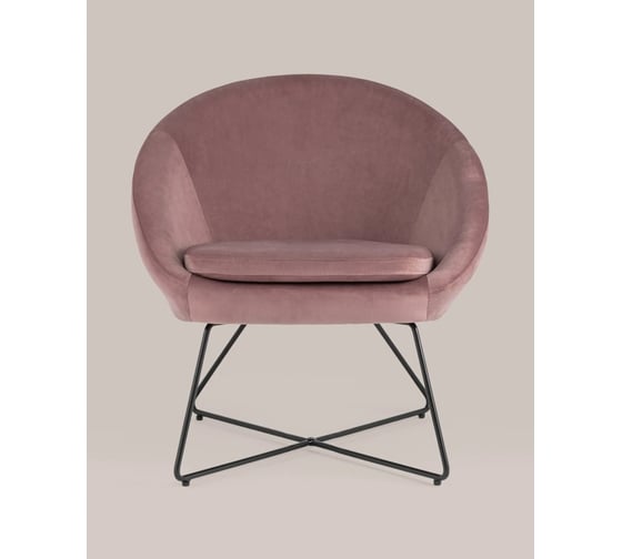 Изображение товара Кресло Стул Груп Колумбия, велюр, пыльно-розовый DOUMBIA HLR-34