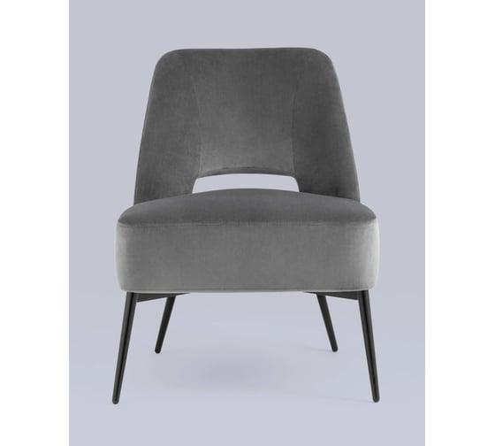Изображение товара Кресло Стул Груп лаунж Бостон велюр темно-серый vd-boston-b27