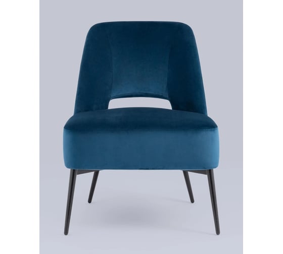 Изображение товара Кресло Стул Груп лаунж Бостон велюр синий vd-boston-b29