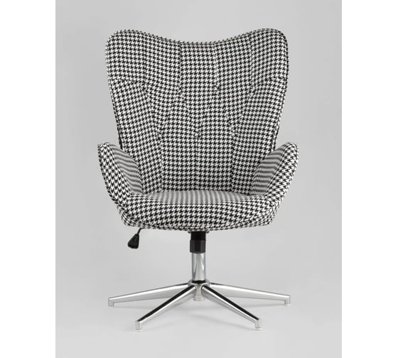 Изображение товара Кресло Стул Груп Филадельфия регулируемое, черно-белое FUCHS HOUNDTOOTH