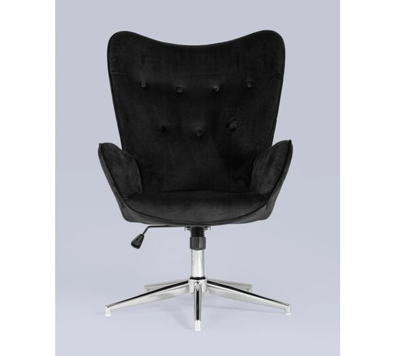 Изображение товара Кресло Стул Груп Филадельфия регулируемое, велюр, черный FUCHS HLR-80
