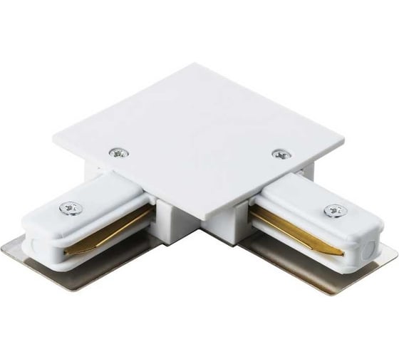 Изображение товара Соединитель для встраиваемых треков однофазный Lightstar BARRA L-образный белый 501126