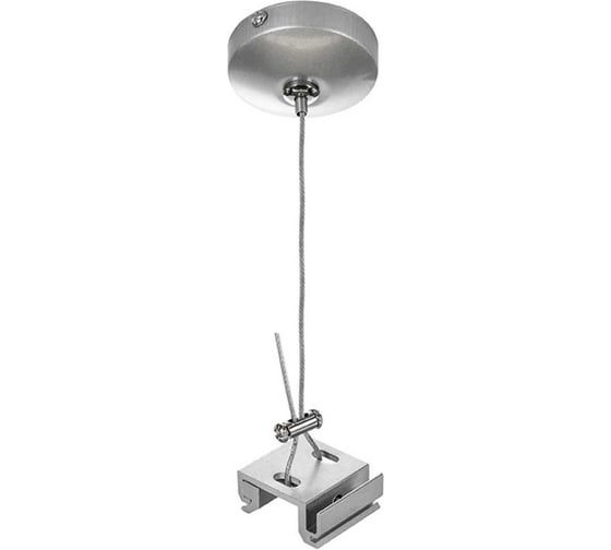 Изображение товара Подвес универсальный трековый Lightstar BARRA 5 м для однофазных и трехфазных треков серый 504199