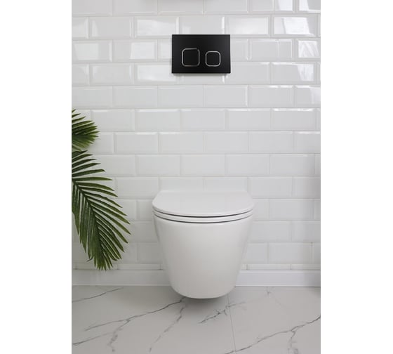 Изображение товара Комплект Encanto CO DP инсталляция Grant кнопка black Alcora LT-046E-R+7091BLACK