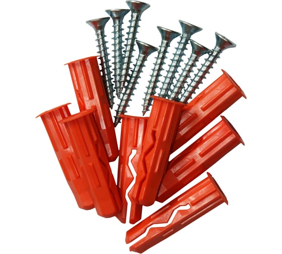 Изображение товара Шуруп ЕВРОПАРТНЕРZn 5,0х35 в компл. с дюбелем MULTI 10x40 8 шт. MP 407 17