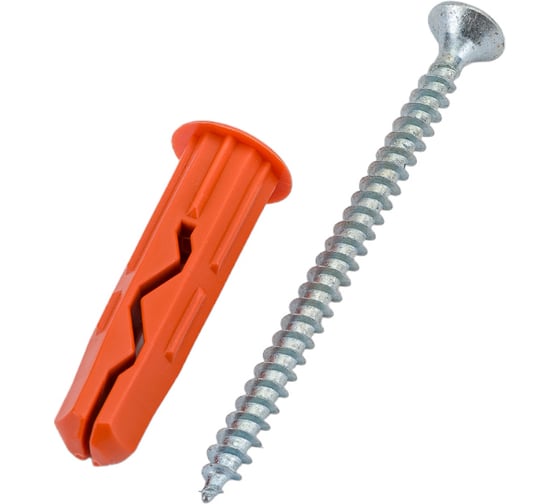 Изображение товара Шуруп ЕВРОПАРТНЕРZn 5,0х70 в компл. с дюбелем MULTI 10x40 4 шт. MP 409 17