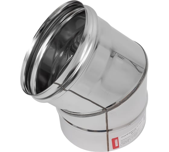 Изображение товара Колено Ferrum 0.8 мм, 45 гр, 135 гр, ф 160 мм f2322