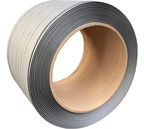 Изображение товара Стреппинг лента полипропиленовая ООО Комус 15х0,8 мм, 500 м, серая 1980725