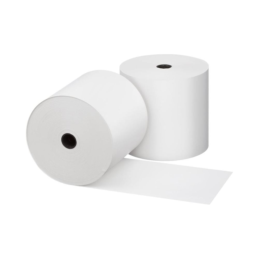 Изображение товара Ролики для касс ООО Комус 80x80x12 мм, 50 м, 10 шт. из термобумаги