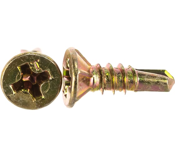 Изображение товара Саморез оконный ЕВРОПАРТНЕР  с буром желтый цинк 3,9*13 150шт. 14 3913 7