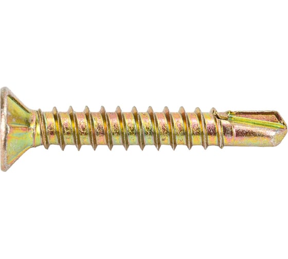 Изображение товара Оконный саморез с буром ЕВРОПАРТНЕР желтый цинк 3,9х25 120шт. 14 3925 7