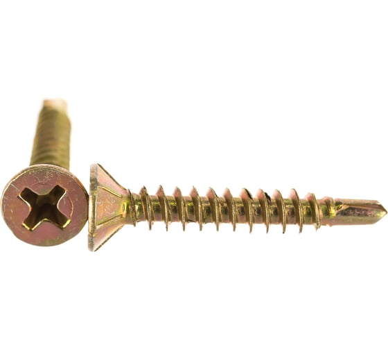 Изображение товара Оконный саморез с буром ЕВРОПАРТНЕР желтый цинк 3,9х25 36шт. 14 3925 1