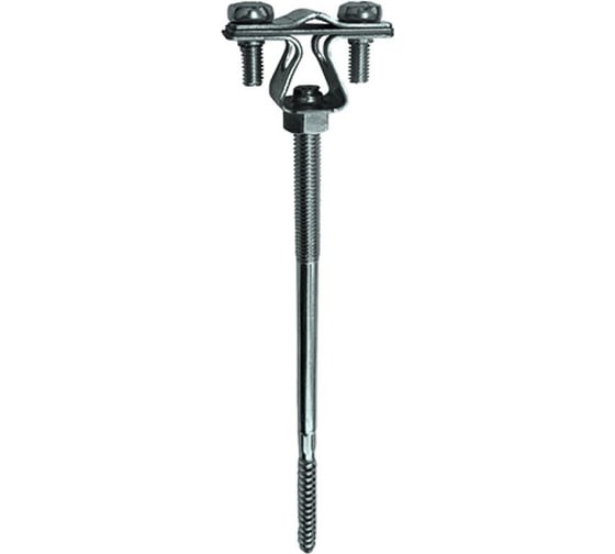 Изображение товара Держатель проводника круглого EZETEK 8-10 мм для деревянного фасада, оцинкованный, упаковка 5шт 90023/5