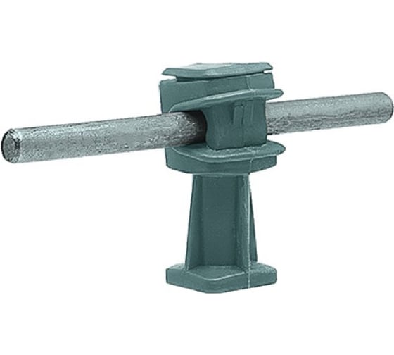 Изображение товара Держатель проводника круглого EZETEK 6-8 мм серый, высота 36 мм, пластик, упаковка 5шт 91004/5