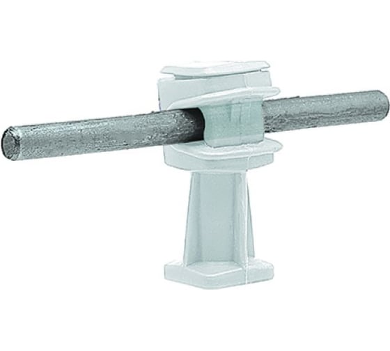 Изображение товара Держатель проводника круглого EZETEK 6-8 мм прозрачный, высота 36 мм, пластик, упаковка 5шт 91006/5