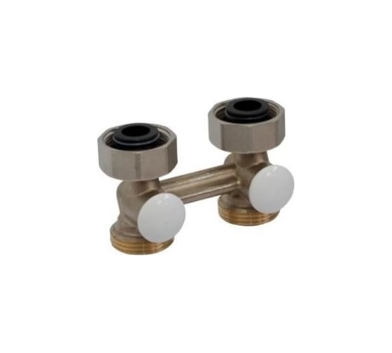 Изображение товара Узел нижнего подключения Giacomini R388 для двухтр Ду 15 Ру10 1/2x3/4ЕК угловой R388X012 022-2383