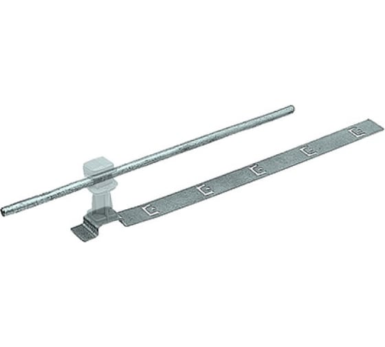 Изображение товара Держатель проводника круглого EZETEK 6-8 мм для черепичной кровли прозрачный, оцинкованный, упаковка 5шт 91038/5