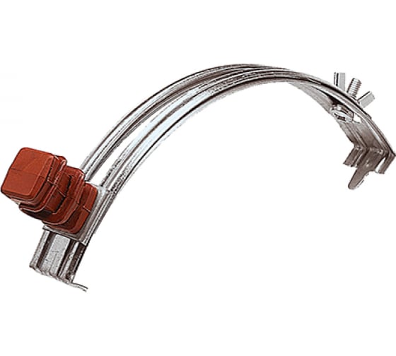 Изображение товара Держатель проводника круглого EZETEK 6-8 мм для конька коричневый, оцинкованный, упаковка 5шт 91031/5