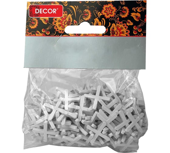 Изображение товара Крестики для кафеля 3.0 мм, 80 шт/уп 100-0030 DECOR 11613428