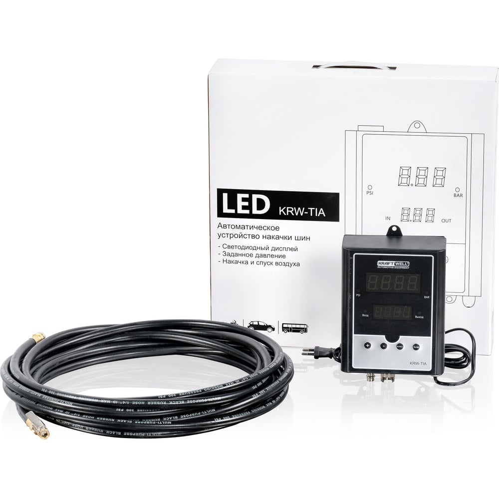 Изображение товара Устройство для накачки шин, автоматическое KraftWell KRW-TIA